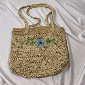 - Paper straw bag floral